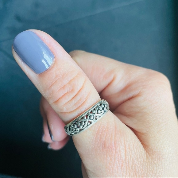 Jewelry - FILIGREE OPEN WORK STERLING SILVER STACKABLE BAND RING
